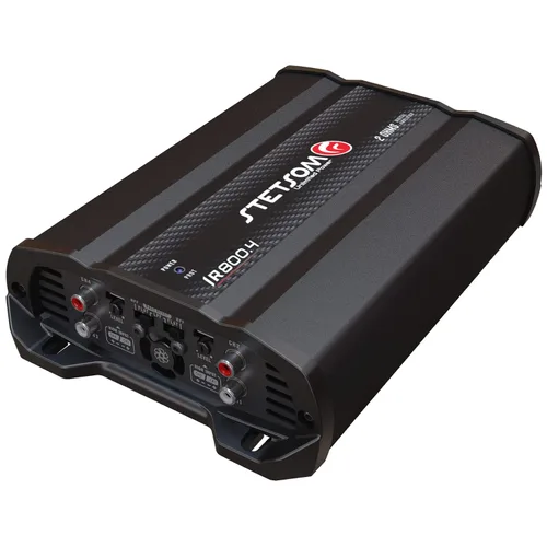 Vista 4 de Stetsom IR 800.4 compacto 2 ohmios amplificador digital multicanal 800 vatios RMS 4 canales 2Ω estable rango completo HD calidad de sonido estéreo