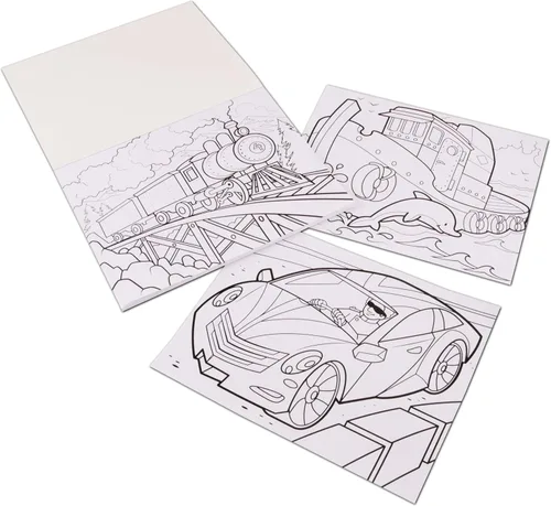 Vista 11 de Melissa & Doug Jumbo Coloring Pad, animales, Multicolor