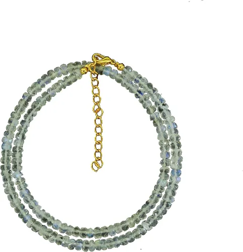 Vista 19 de Gempires - Gargantilla de cristal curativo hecha a mano, hipoalergénica, chapada en oro de 18 pulgadas, elegante joyería de uso diario