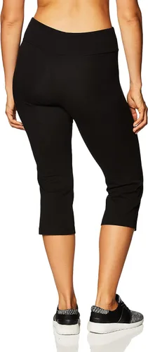 Vista 3 de Pantalones atléticos, capri, ajustados, para mujeres, con vuelo, marca Jockey.