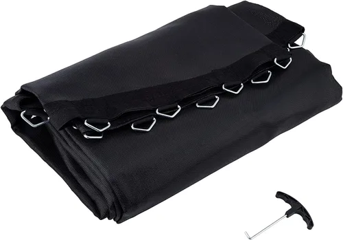 Vista 6 de Cliselda Trampoline Replacement Mat, Fits 12 ft 14 ft 15 ftRound Trampoline Frame with 72/88/96 V-Rings and Spring Tool, Fits 5.5-7" Springs