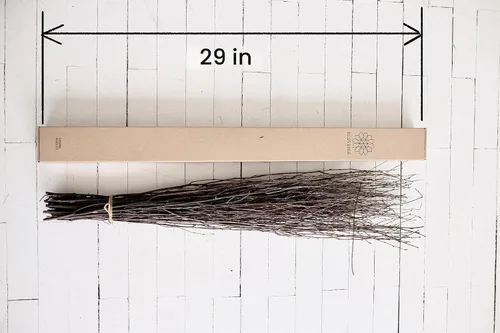 Vista 7 de ECOVENIK 25 piezas – Ramas – 28.7 in, ramitas de abedul natural, paquete de 20-25 tallos, largo para jarrones de suelo, (color marrón natural)