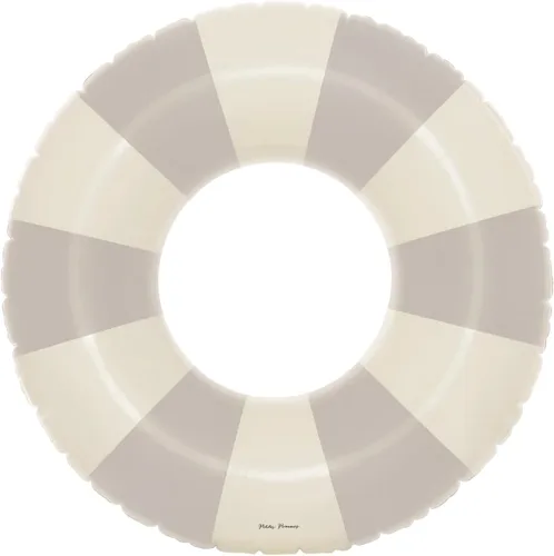 Vista 11 de Petites Pommes Flotador de piscina a rayas para niños y niños pequeños, tubo interior duradero, diseño de rayas clásico impreso a mano, dona