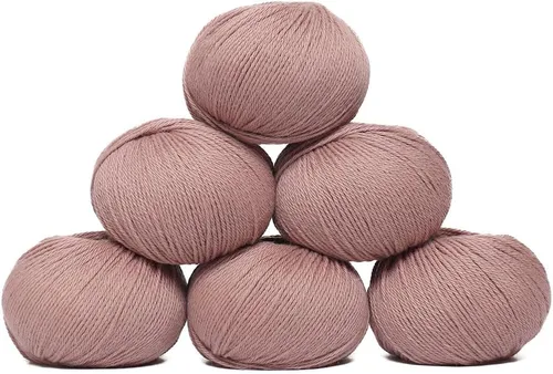 Vista 70 de Juego de 6 madejas de 100% lana de alpaca bebé (10.58 oz) de peso DK, fabricadas en Perú, celestial suave y perfecto para tejer y hacer ganchillo