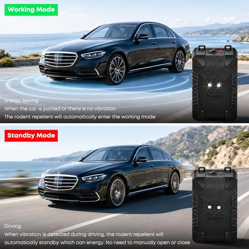 Vista 11 de Paquete de 4 repelentes de roedores mejorados para motores de automóviles