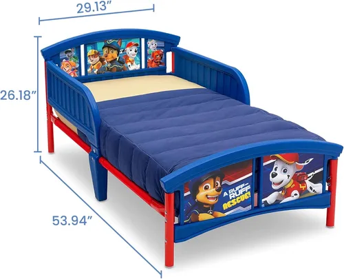 Vista 3 de Delta Children Cama para niños pequeños de plástico, Nick Jr. PAW Patrol