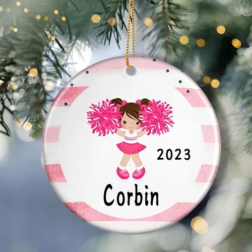 Vista 2 de Adorno de baile de bailarina personalizado, regalo de ballet de Navidad para niña, regalo de Navidad para bailarina