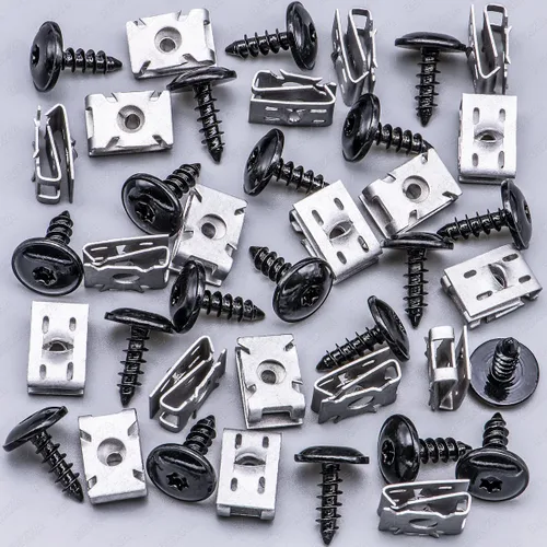 Vista 9 de Rexka 15 juegos de T25 M5 clips de tornillo de protección contra salpicaduras de parachoques para VW N90974701 N90959101