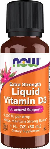 Vista 9 de NOW Foods Suplementos, vitamina D-3 líquida, huesos fuertes*, soporte estructural*, 2 onzas