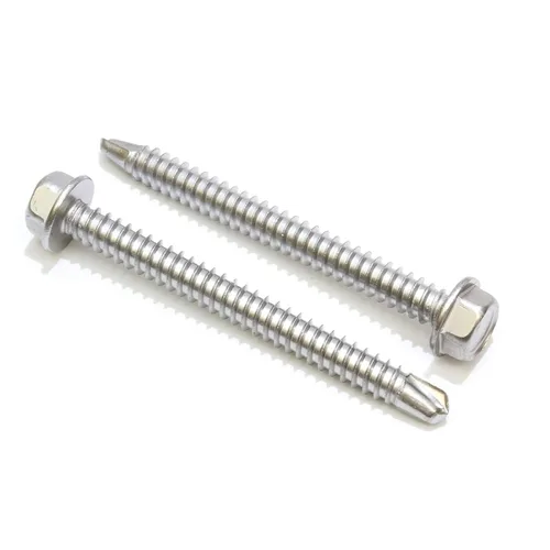 Vista 14 de Bolt Dropper Tornillos TEK de acero inoxidable #8 x 1/2 pulgadas, paquete de 100 tornillos autorroscantes, resistentes a la corrosión, tornillos