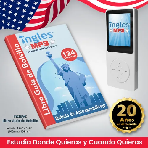 Vista 6 de Curso de INGLES MP3, Aprende Inglés y 3 Meses, CURSO DE Inglés (Incluye reproductor mp3 compacto con 124 lecciones + Libro Guía)