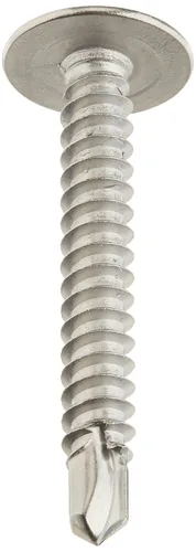 Vista 2 de Small Parts 0820KPM410 410 - Tornillo autoperforante de acero inoxidable, acabado liso, cabeza modificada, Phillips Drive, punta de taladro #2