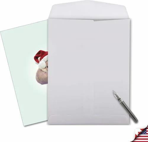 Vista 4 de The Best Card Company - Tarjeta de Navidad de animales grandes para niños (8.5 x 11 pulgadas) - Adorable tarjeta de notas de vacaciones grupales