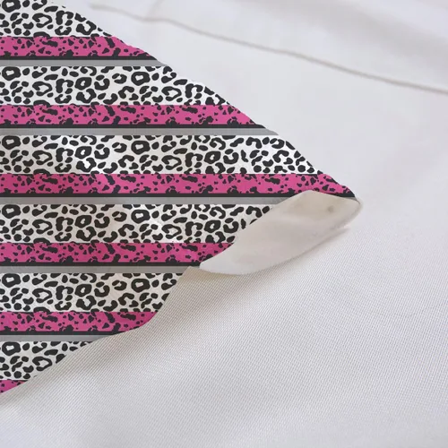 Vista 4 de Cortinas de cenefa con estampado de leopardo para sala de estar, dormitorio, estampado a rayas de guepardo safari, cenefas de cortina de animales