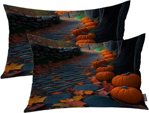Vista 22 de Shrahala Juego de 2 fundas de almohada decorativas de granja rústica, paquete de 2, fundas de almohada de estilo rústico con textura de cesta tejida