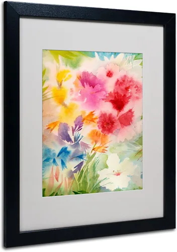 Vista 7 de Trademark Fine Art Sheila Golden - Arte enmarcado con marco negro brillante para jardín, 11 x 14 pulgadas