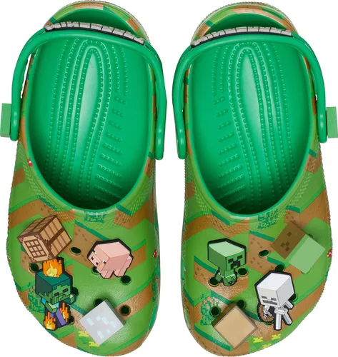 Vista 4 de Crocs Zuecos clásicos unisex de Minecraft para niños