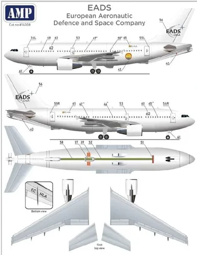 Vista 4 de AMP 144-008 - 1/144 Airbus A310 MRTT/CC-150 Polaris AF español, kit de modelo a escala