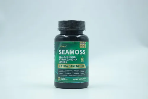 Vista 7 de Superalimento Avanzado Cápsulas de Musgo Marino Irlandés - Suplemento de Musgo Marino 21 en 1 con Semilla Negra, Ashwagandha, Cúrcuma, Fucus