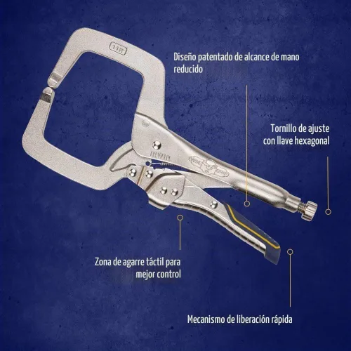 Vista 7 de IRWIN VISE-GRIP - Alicates de soldadura, liberación rápida, con abrazadera en C de bloqueo, de 11 pulgadas (IRHT82584)