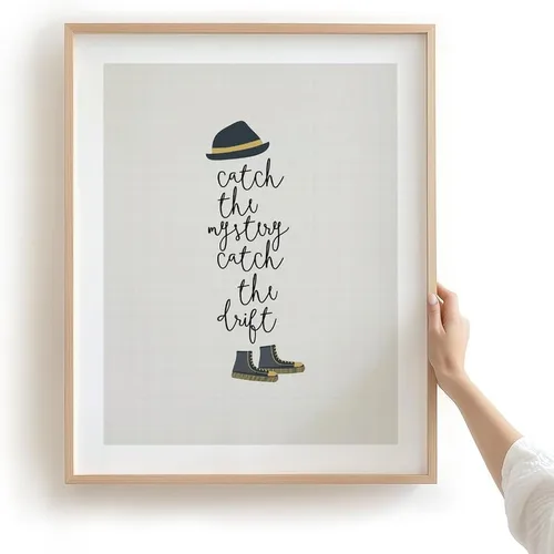 Vista 3 de Song Lyric - Arte para pared, arte musical abstracto retro de mediados de siglo, regalo para papá y marido, póster para dormitorio de apartamento