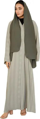 Vista 10 de Abaya elegante y moderna para mujer, ligera, fluida, suave y perfecta para cualquier ocasión