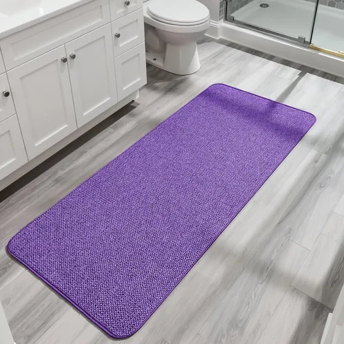 Vista 10 de Tapete de baño ultrafino, con base de goma, antideslizante, secado rápido, lavable a máquina, pelo bajo, absorbente, para ducha exterior, fregadero