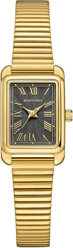 Vista 9 de Relojes dorados para mujer, pulsera pequeña, delicada caja rectangular, reloj de pulsera vintage, reloj de pulsera de cuarzo para mujer, para el día