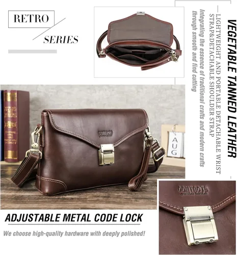 Vista 44 de Funda de piel de grano superior para hombre y mujer, múltiples bolsillos/ranuras, RFID de gran capacidad para tarjetas, cheques, dinero, pasaporte