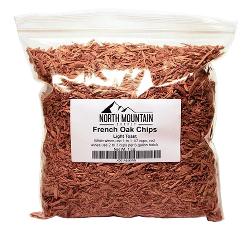 Vista 3 de North Mountain Supply Chips de roble francés (sin tostar, 1 libra)