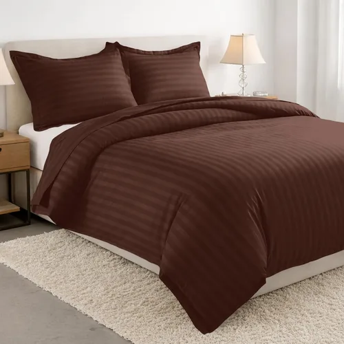 Vista 15 de Elegant Comfort Silky-Soft - Juego de funda de edredón de 3 piezas, calidad hotelera, 1500, sin arrugas, tamaño matrimonial/queen, color negro