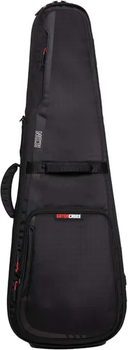 Vista 32 de Gator Cases ICON Series Premium - Bolsa de concierto resistente a la intemperie para guitarras de estilo semihueco; con tiradores de cremallera