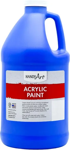 Vista 54 de Handy Art Pintura acrílica, juego de 12 colores, botellas de 16 onzas, acrílico líquido para estudiantes semibrillante, consistencia de flujo