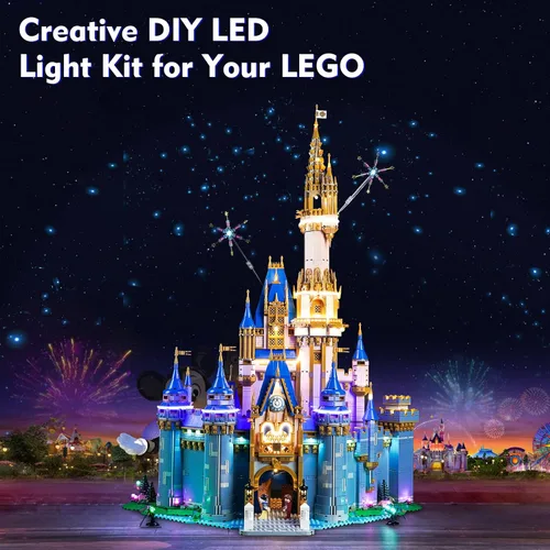 Vista 2 de LocoLee Kit de luz LED compatible con Lego Castle, versión mejorada de control de luz, juego de iluminación creativo, accesorios compatibles