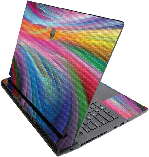 Vista 612 de MightySkins - Skin brillante con purpurina para Alienware M17 R3 (2020) y M17 R4 (2021) - Diversión de los años 90 Acabado duradero con purpurina