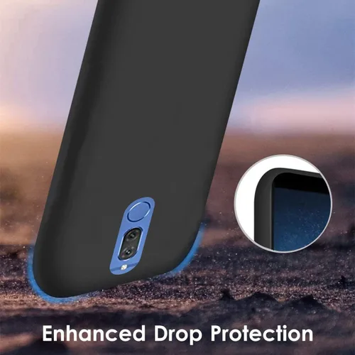 Vista 5 de Styletify Funda de teléfono personalizada para Huawei Mate 10 Lite, funda de silicona a prueba de golpes, funda de teléfono personalizada de Blanco