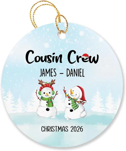 Vista 15 de Árbol de Navidad personalizado para abuelos y nietos 2023, un nieto hace la vida más grandioso, adorno personalizado con nombre y texto, adornos