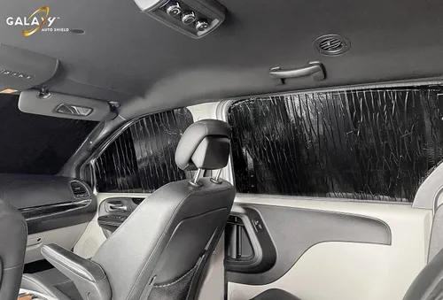 Vista 4 de Parasol para ventana lateral trasera de 2ª fila (2 piezas) para Dodge Grand Caravan 2011, 2012, 2013, 2014, 2015, 2016, 2017, 2018, 2019, 2020