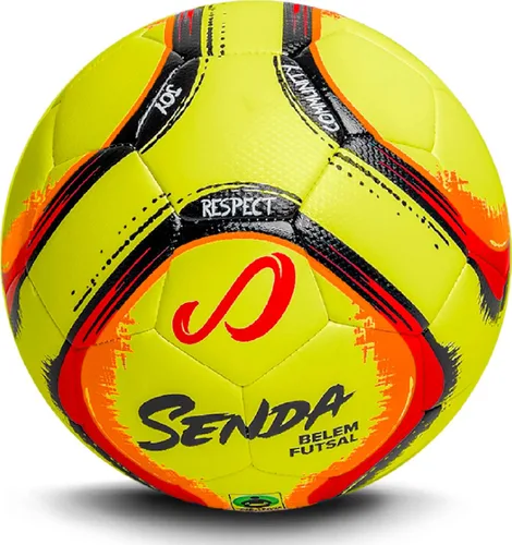 Vista 10 de Senda Belem Balón de Futsal para Entrenamiento Amarillo/Rojo/Naranja/Negro