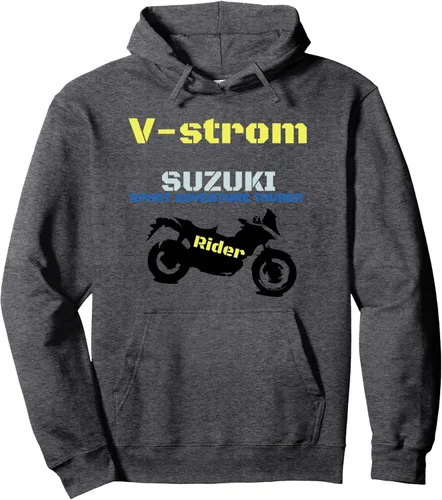 Vista 5 de Sudadera con capucha Moto Shirt v-strom, Negro