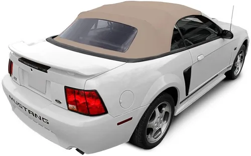 Vista 8 de Capota convertible para automóvil, en tela de lona con ventana de plástico, Negro