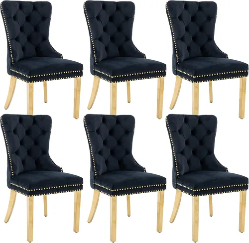 Vista 18 de KCC Juego de 2 sillas de comedor de terciopelo, sillas modernas copetudas Patas de acero inoxidable beige++ plata