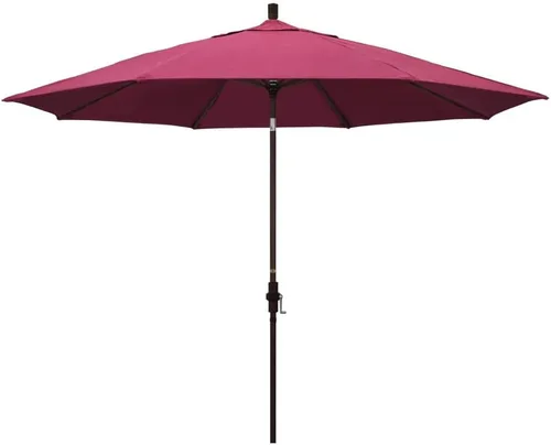 Vista 8 de California Umbrella 11' Rd Tahoe Series Aluminum Patio Umbrella Beige antiguo