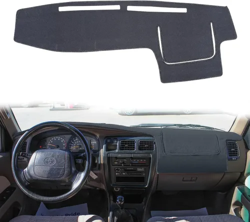 Vista 6 de Alfombrilla para tablero de instrumentos compatible con Toyota 4Runner 1996 1997 1998 1999 2000 2001 2002 (Beige) Cubierta protectora de tablero