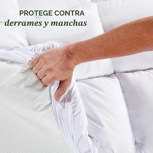 Vista 6 de Beckham Hotel Collection Cubrecolchón híbrido de tamaño individual (extra acolchado) y protector - Funda de colchón acolchada impermeable