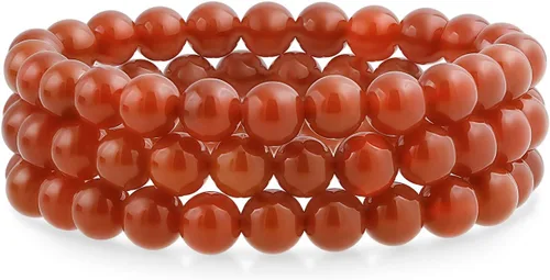 Vista 60 de Bling Jewelry Juego de 3 pulseras elásticas unisex apilables con cuentas redondas de 0.315 pulgadas para mujeres, adolescentes y hombres, multihebra
