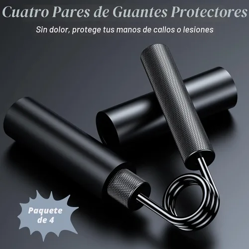 Vista 5 de ZEAGUS Entrenador de fuerza de agarre, paquete de 4, fortalecedor de agarre de mano de metal de 50 libras a 200 libras, ejercitador de antebrazo