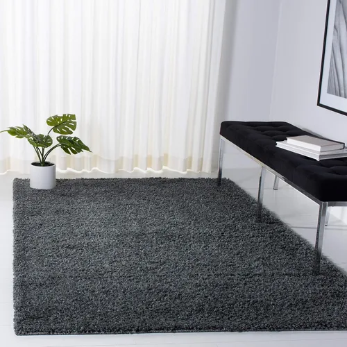 Vista 9 de SAFAVIEH Venus Shag Collection - Alfombra decorativa, 2 pies 2 pulgadas x 4 pies, color azul, diseño sólido, no desprende pelusa y de fácil cuidado