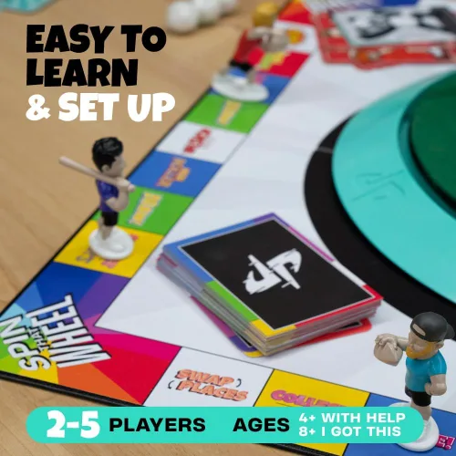 Vista 7 de Dude Perfect Juego de mesa, juegos de mesa familiares desafiantes y competitivos para 2 a 5 jugadores, juegos de mesa deportivos ideales para noches