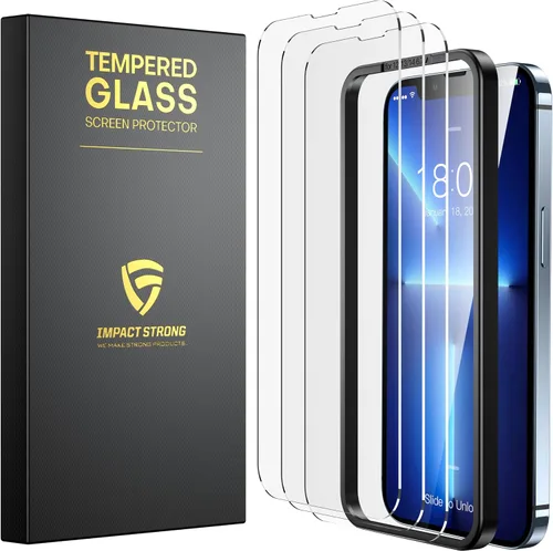 Vista 17 de ImpactStrong Protector de pantalla de vidrio templado inastillable para iPhone 11 Pro/iPhone XS/iPhone X, marco de fácil instalación, sin burbujas